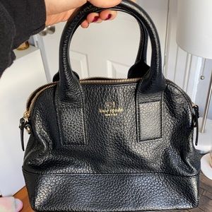 Kate spade black leather handbag